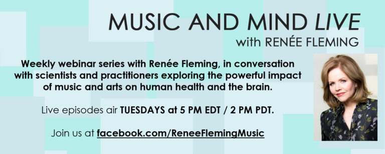 Renée Fleming Webinar Music and Mind Facebook-Header
